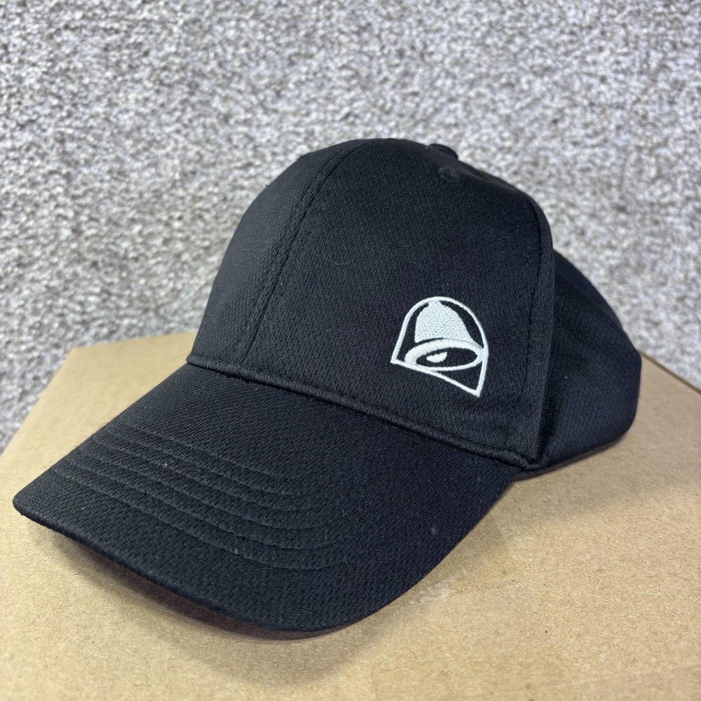 Taco Bell Hat Cap Snap Back Mens One Size Black Mesh Employee Restaurant